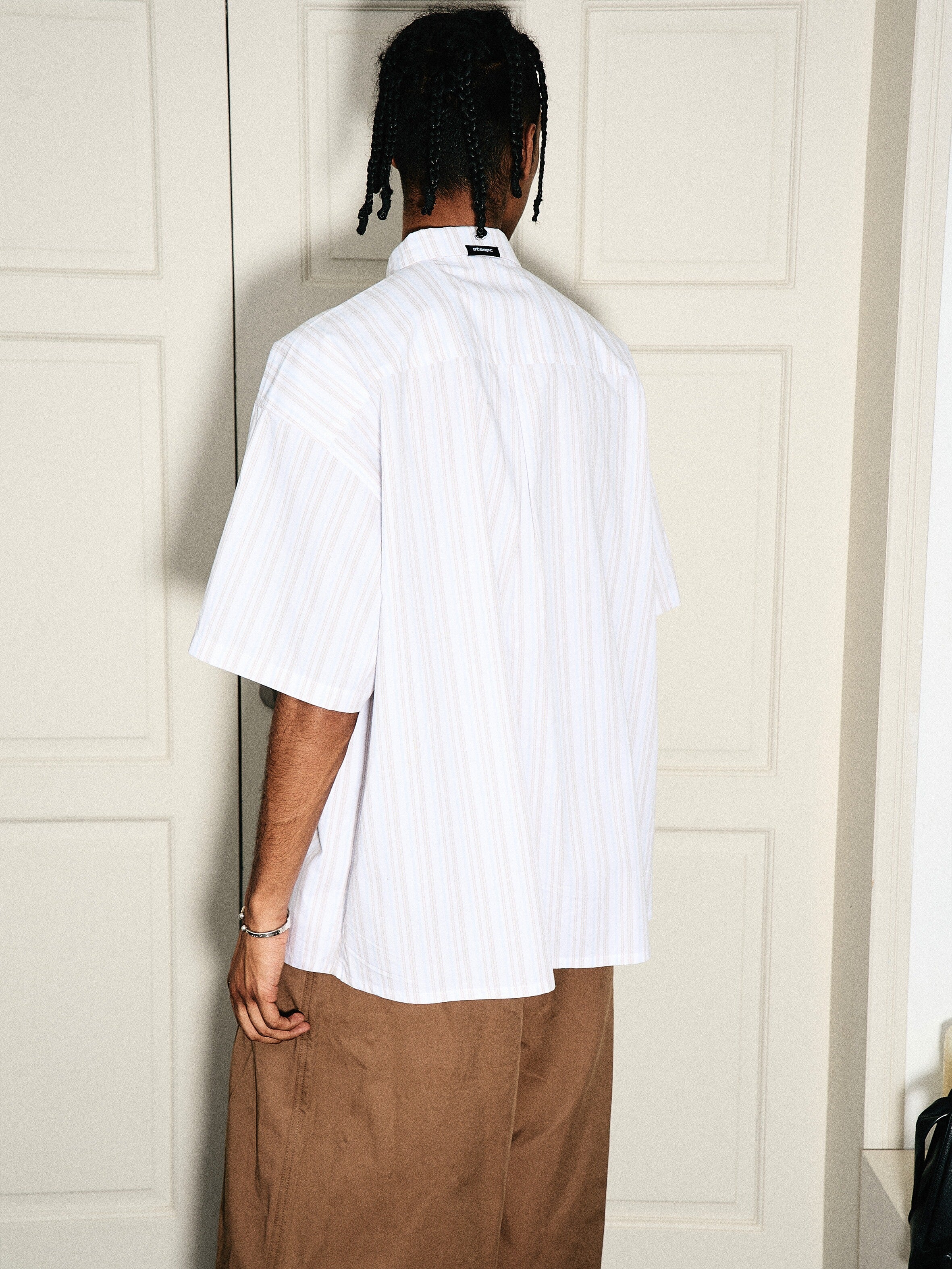 STEEPC Striped Simple Loose Shirt