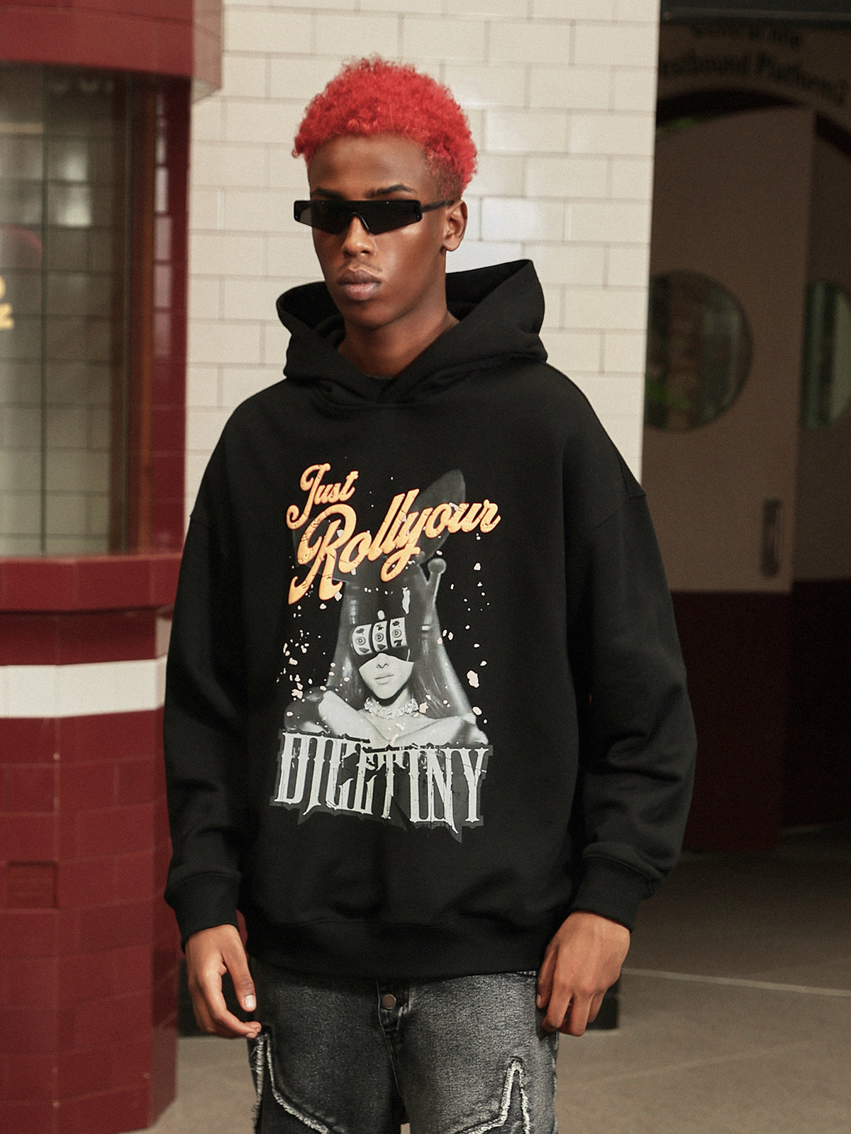 DICETINY Bunny Girl Slot Print Hoodie