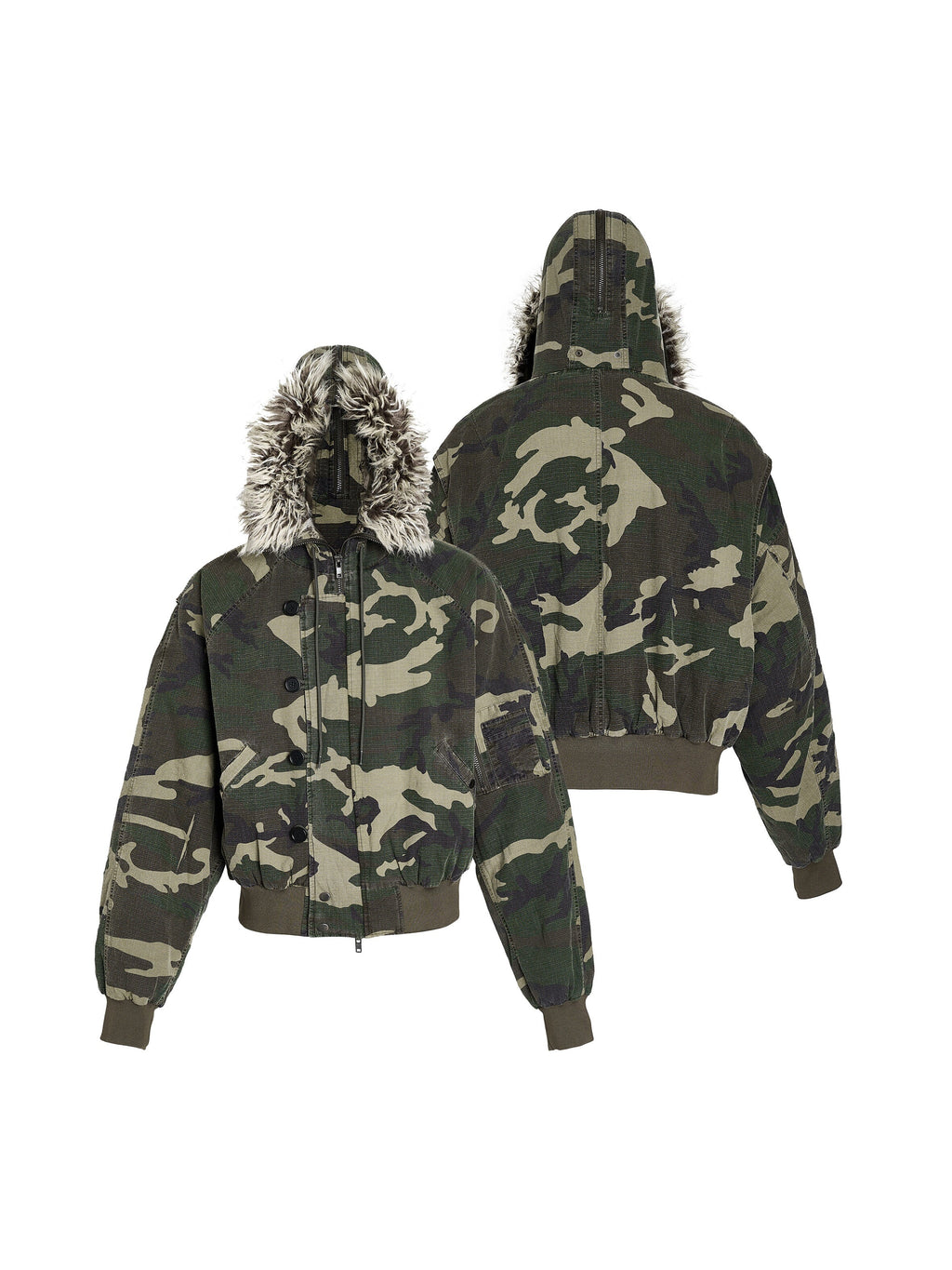 STEEPC Green Camouflage N2B Military Jacket