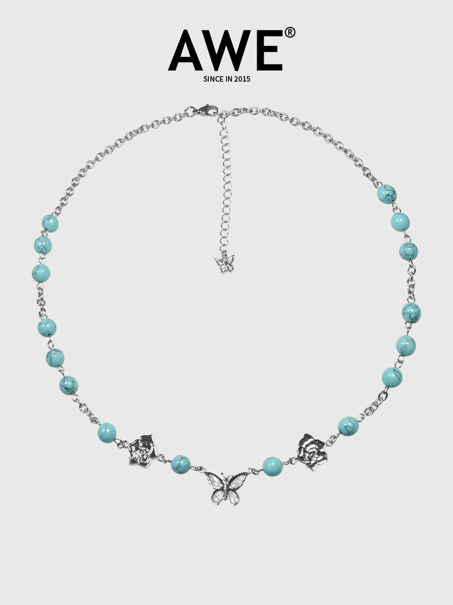 AWE Butterfly Daisy Necklace