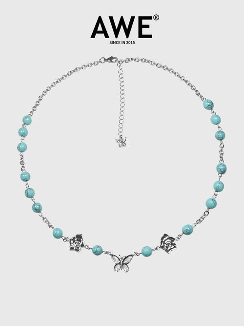 AWE Butterfly Daisy Necklace