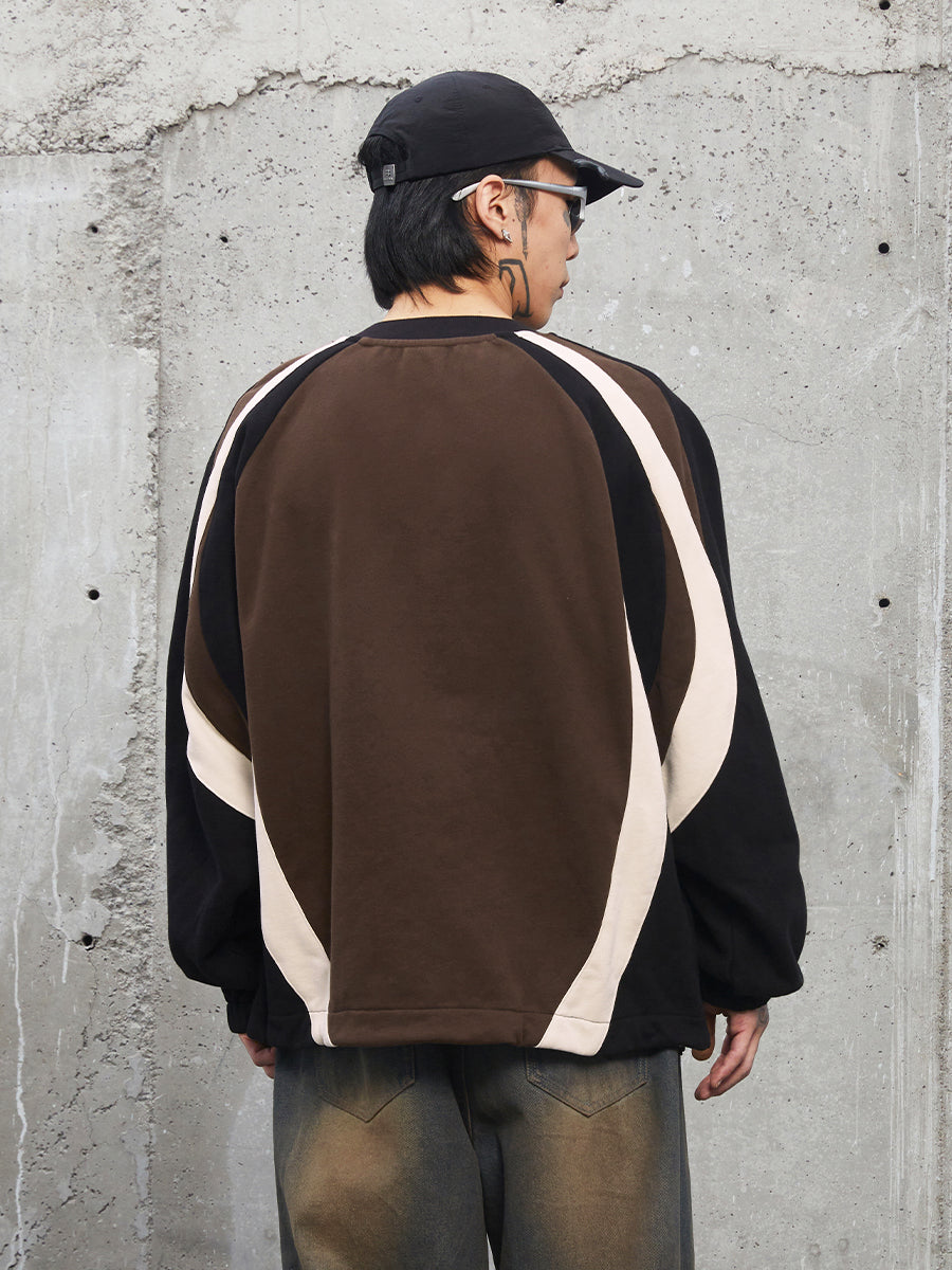 F2CE Splicing Printing Embroidery Sweatshirts