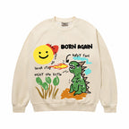 F3F Select Graffiti Dinosaur Print Sweatshirts