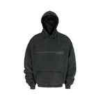 ANTIDOTE Washed Destroyed Slogan Hoodie