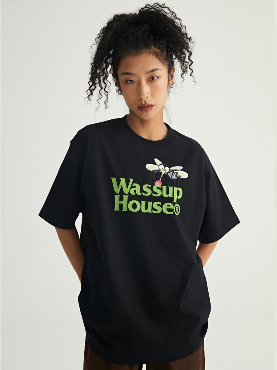 Wassup House Waves Print Tee