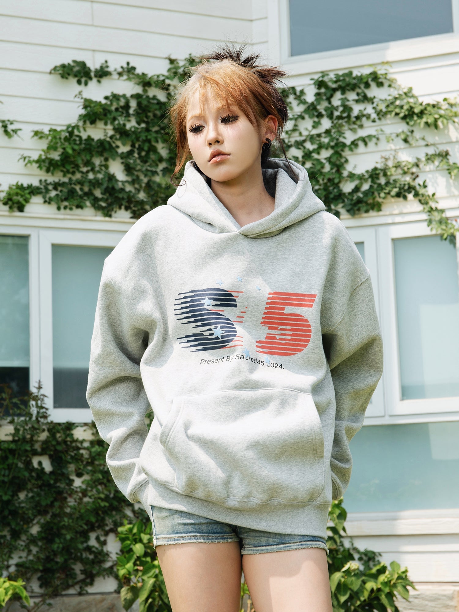 S45 Stripe Star Logo Hoodie