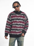 F3F Select Gradient Striped Fuzzy Knit Sweater