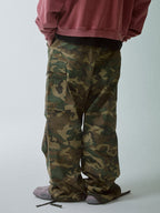 F2CE Pleated Camouflage Work Baggy Cargo Pants