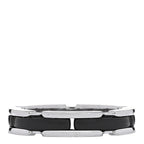 18K White Gold Black Ceramic Small Ultra Ring 59 8.75