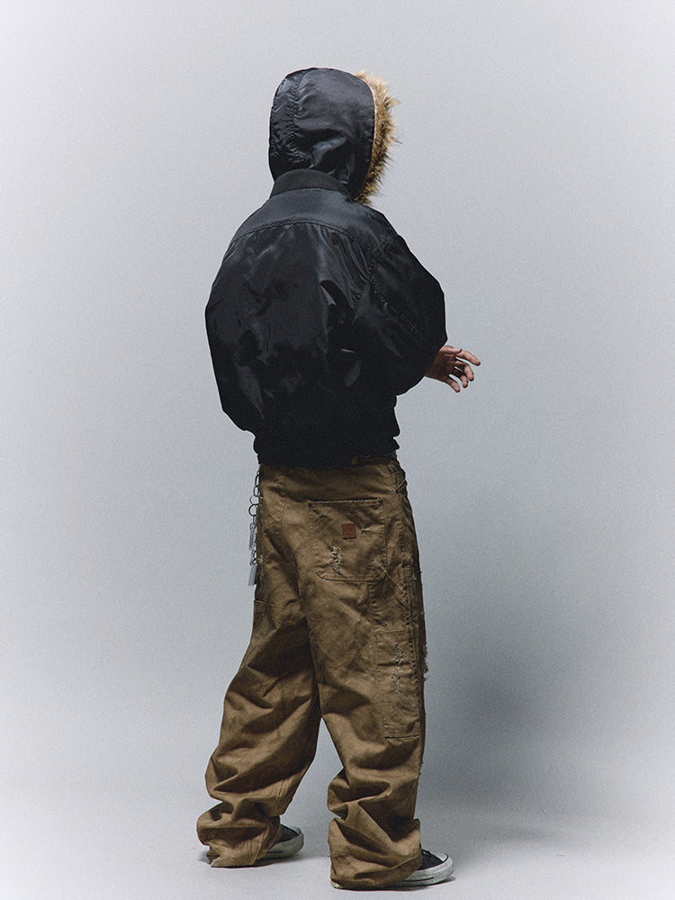 ANTIDOTE Heavy Damage Studded Double Knee Pants