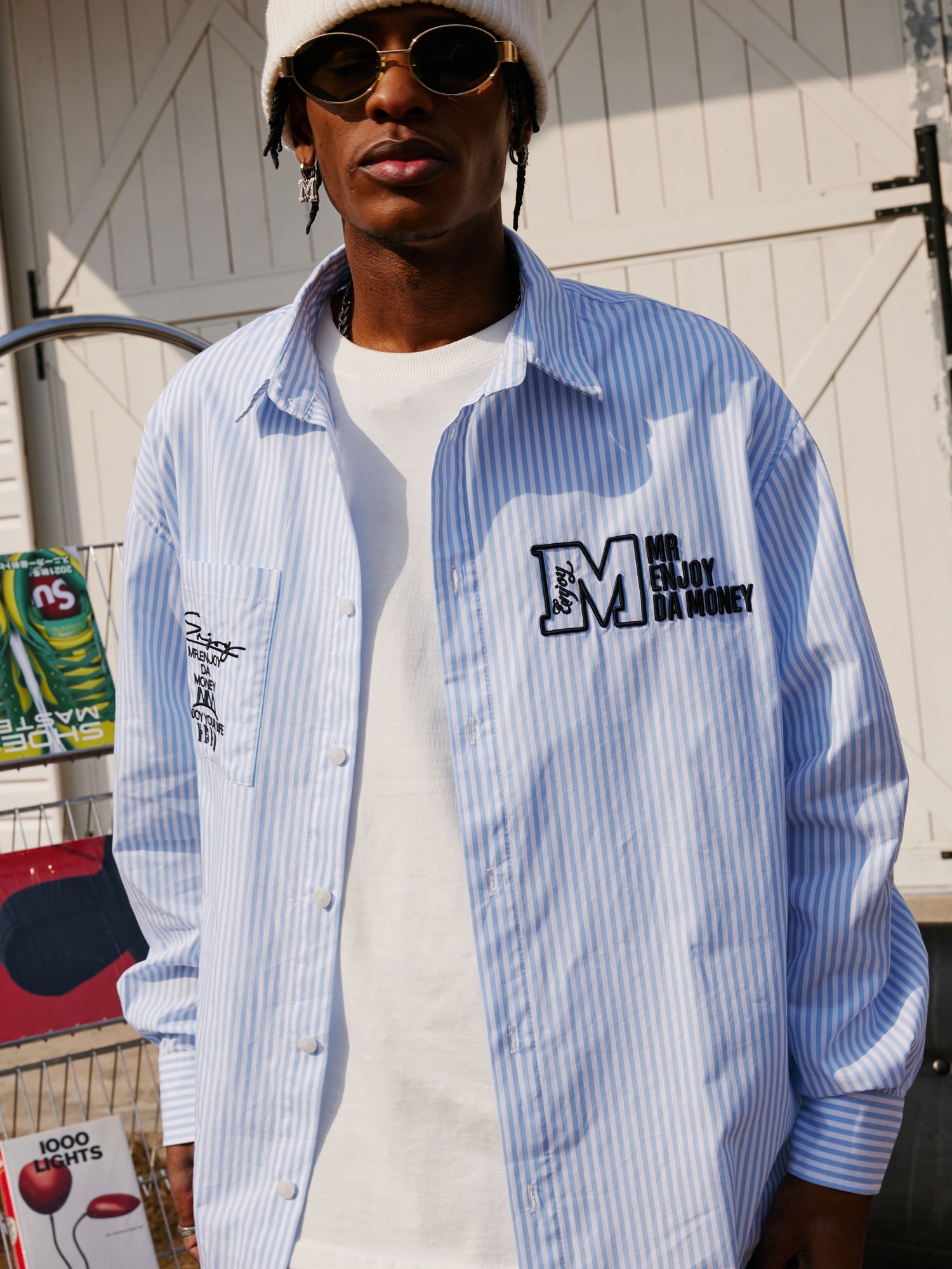 MEDM 3D Embroidery Long Sleeved Shirt
