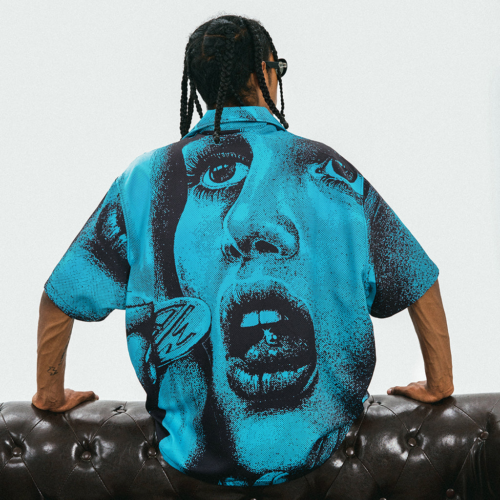 ANTIDOTE Portrait Print Short Sleeve Shirt