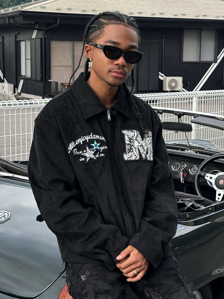 MEDM Animal Texture Suede Jacket