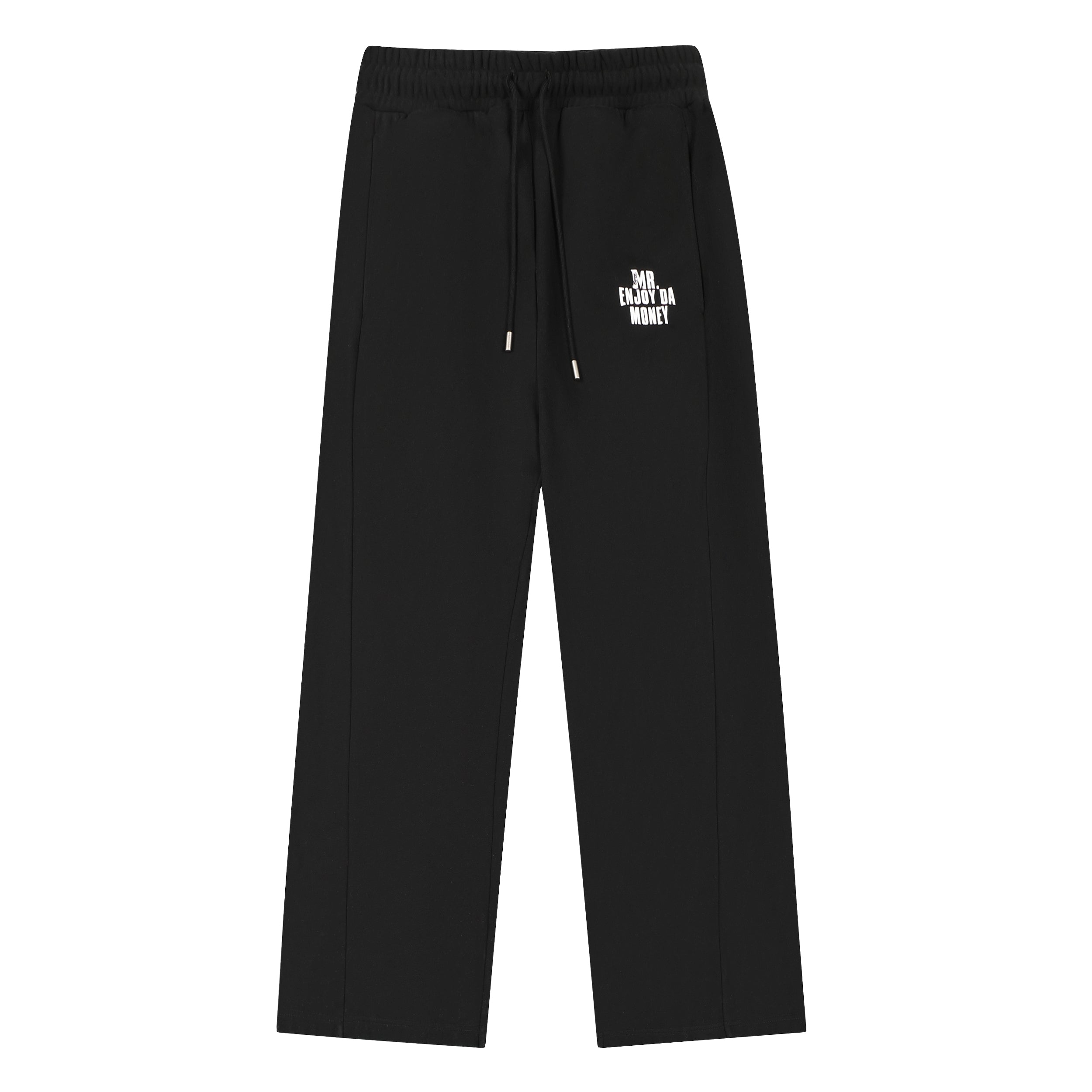 MEDM Basic Embroidered Wide Leg Sweat Pants