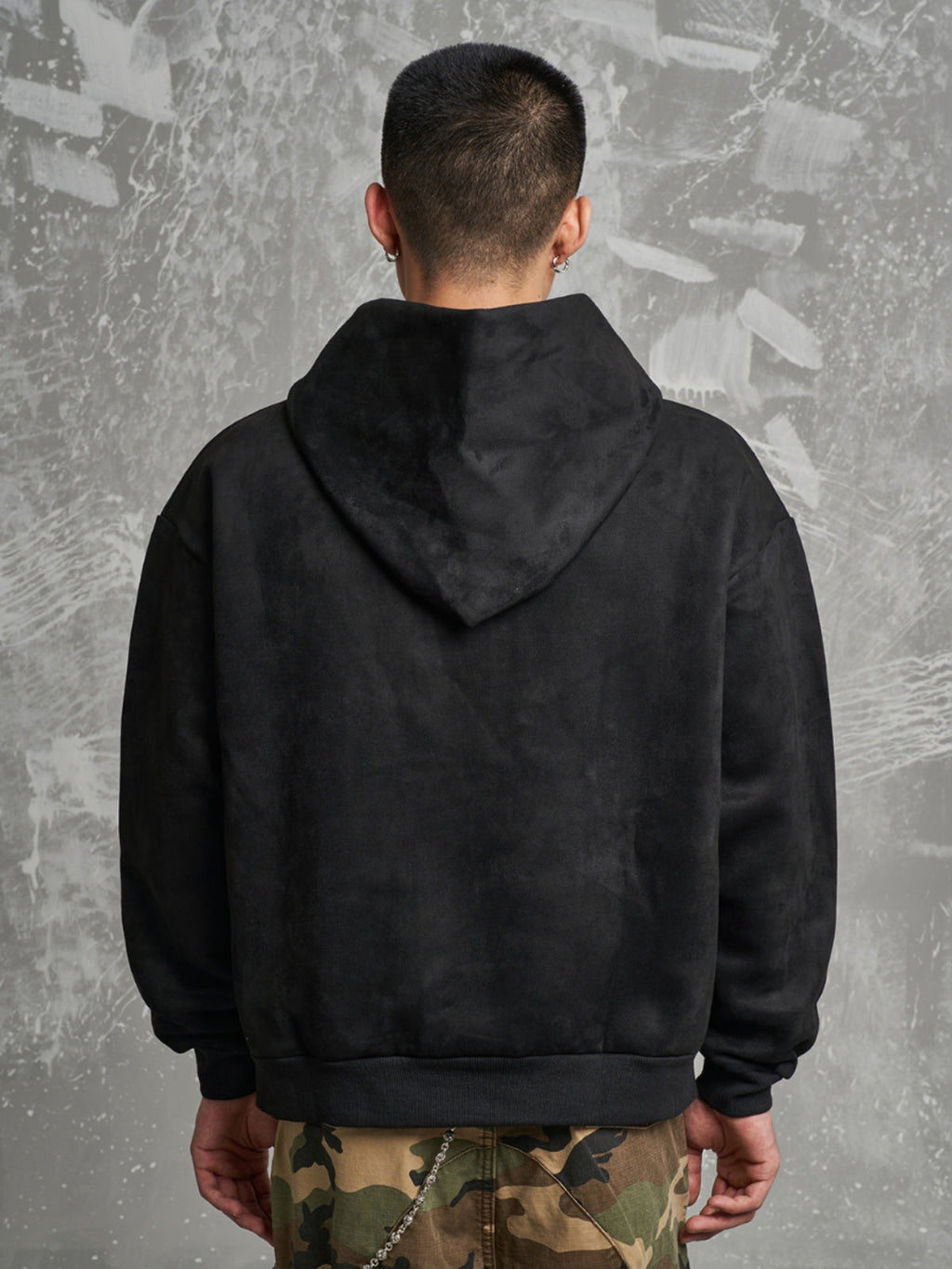 F3F Select Growing In The World Embroidered Suede Hoodie