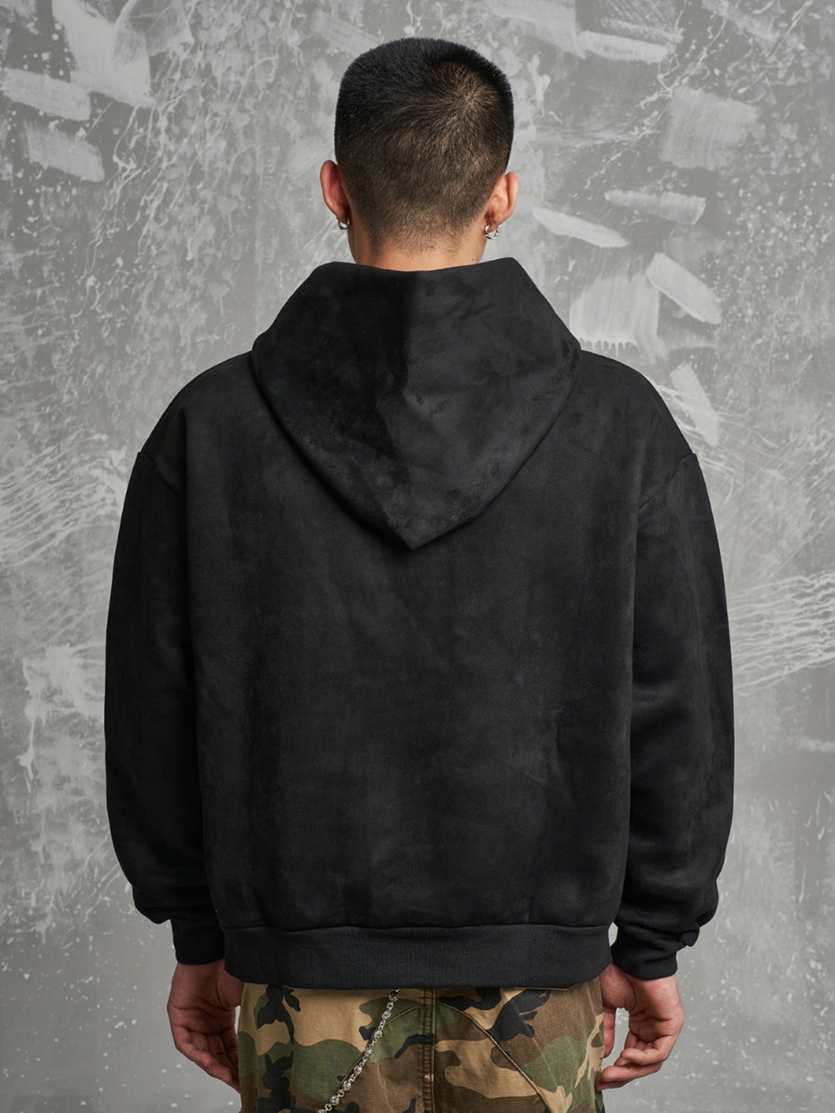 F3F Select Growing In The World Embroidered Suede Hoodie