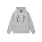 DICETINY Lace Bunny Girl Faux Embroidery Prints Hoodie