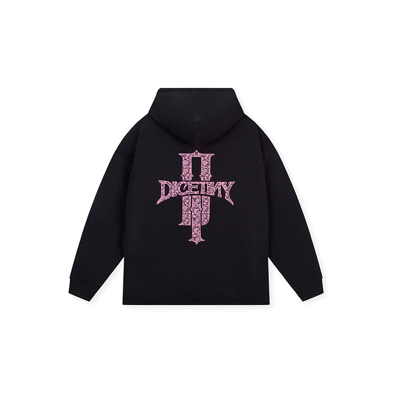 DICETINY Bunny Girl Lace Logo Hoodie