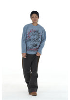EVILKNIGHT(EK) Crazy Punk Printed Sweatshirt