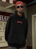 DICETINY Lipstick Logo Pattern Printed Hoodie
