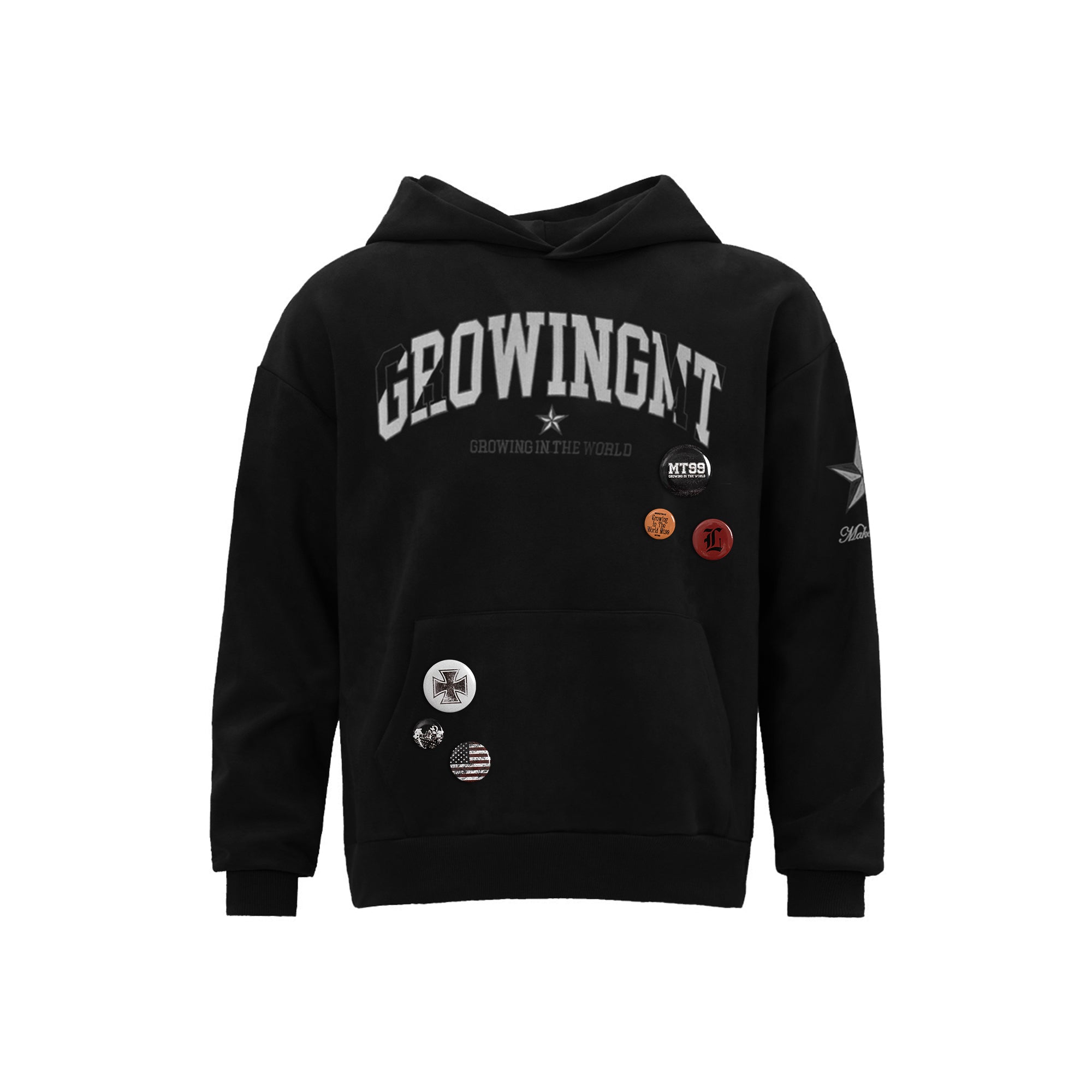 F3F Select Embroidered Faux Suede Hoodie