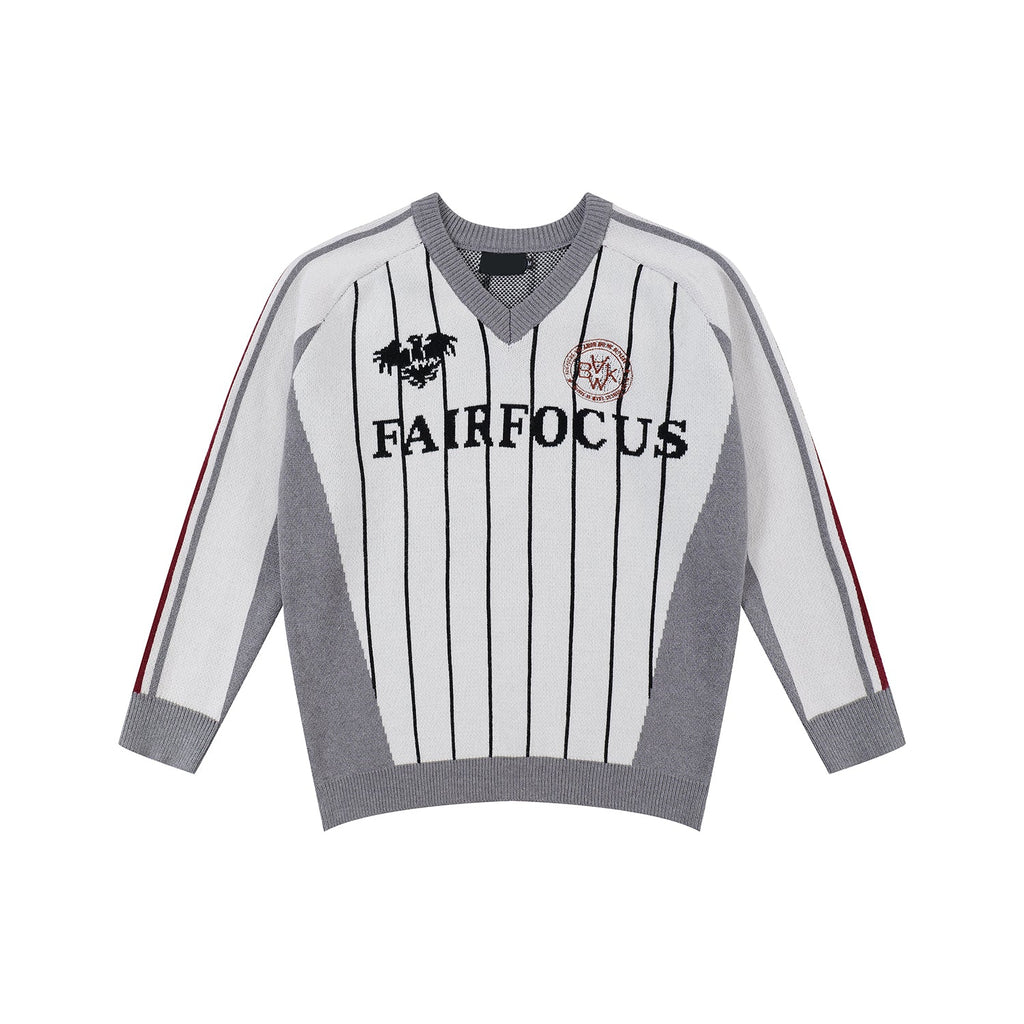F3F Select Soccer Club Design V-neck Knit Sweater