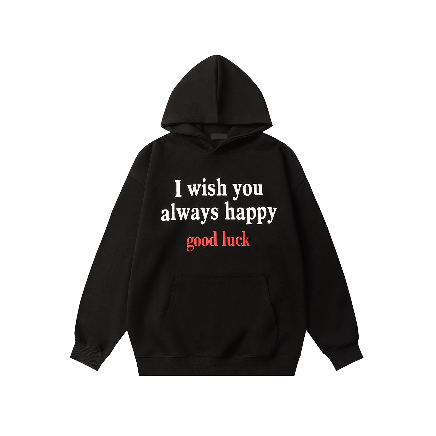 F3F Select Good Luck Printed Letter Hoodie