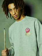 AFGK Angel Embroidery Printed Logo Sweatshirt