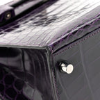 Shiny Niloticus Crocodile Kelly Sellier 28 Amethyst