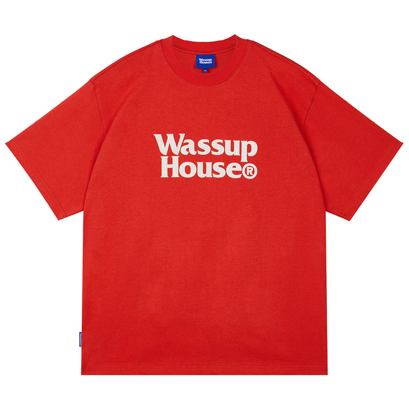 Wassup House Basic Logo Print Tee
