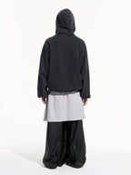 BLIND NO PLAN Patterned Printed Washed Hoodie