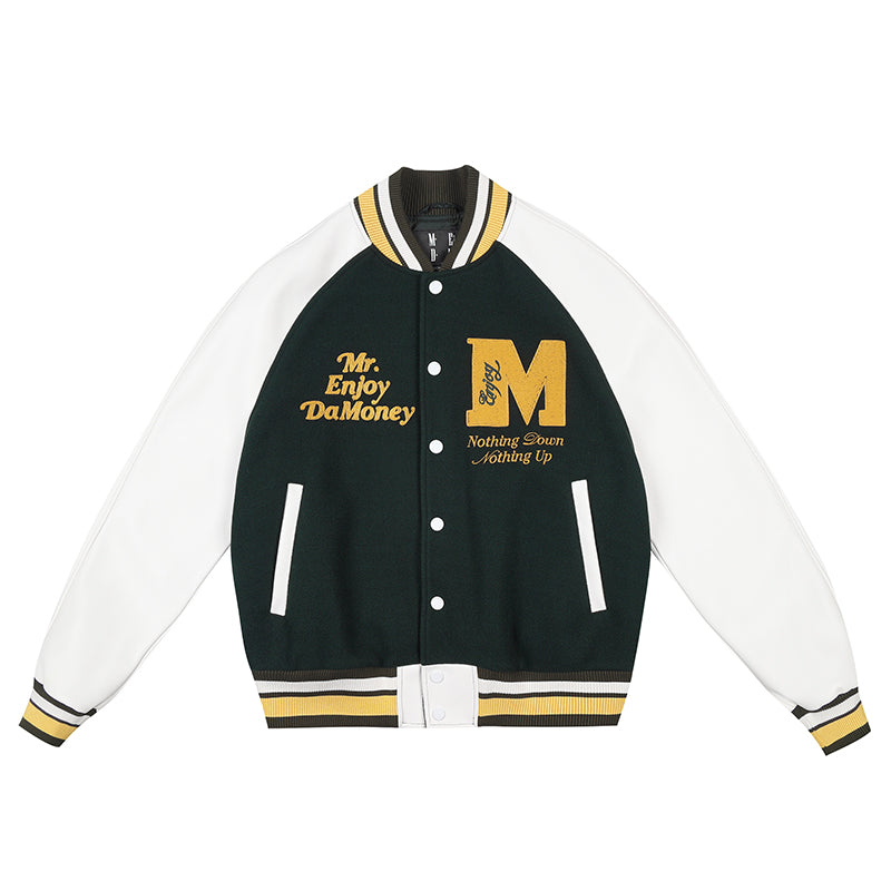 MEDM Font Typography Varsity Jacket
