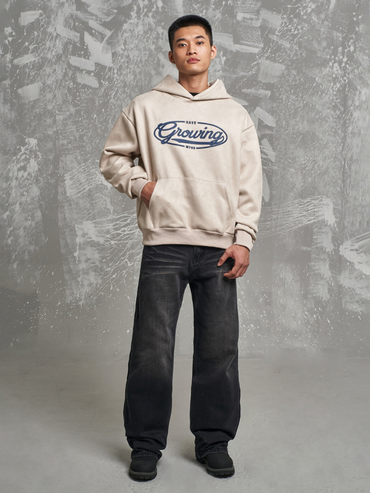 F3F Select 3D Printing Suede Hoodie