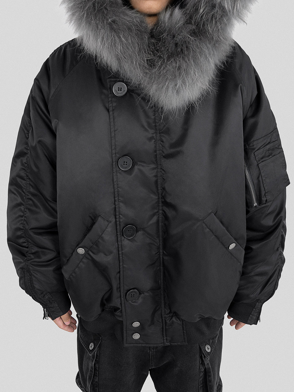 UNDERWATER  N-2B Waterproof Nylon Bomber Jacket
