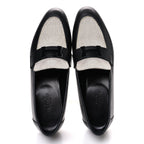 Toile De Coton Calfskin Womens Paris Loafers 37 Black Prunoir