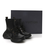 Mat Rubber Monogram LV Archlight Sneaker Boots 38 Black