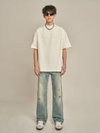 F3F Select Stonewashed Light Blue Holes Jeans