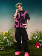 YADcrew Love Puzzle Halo Full Print Short Sleeve Shirt