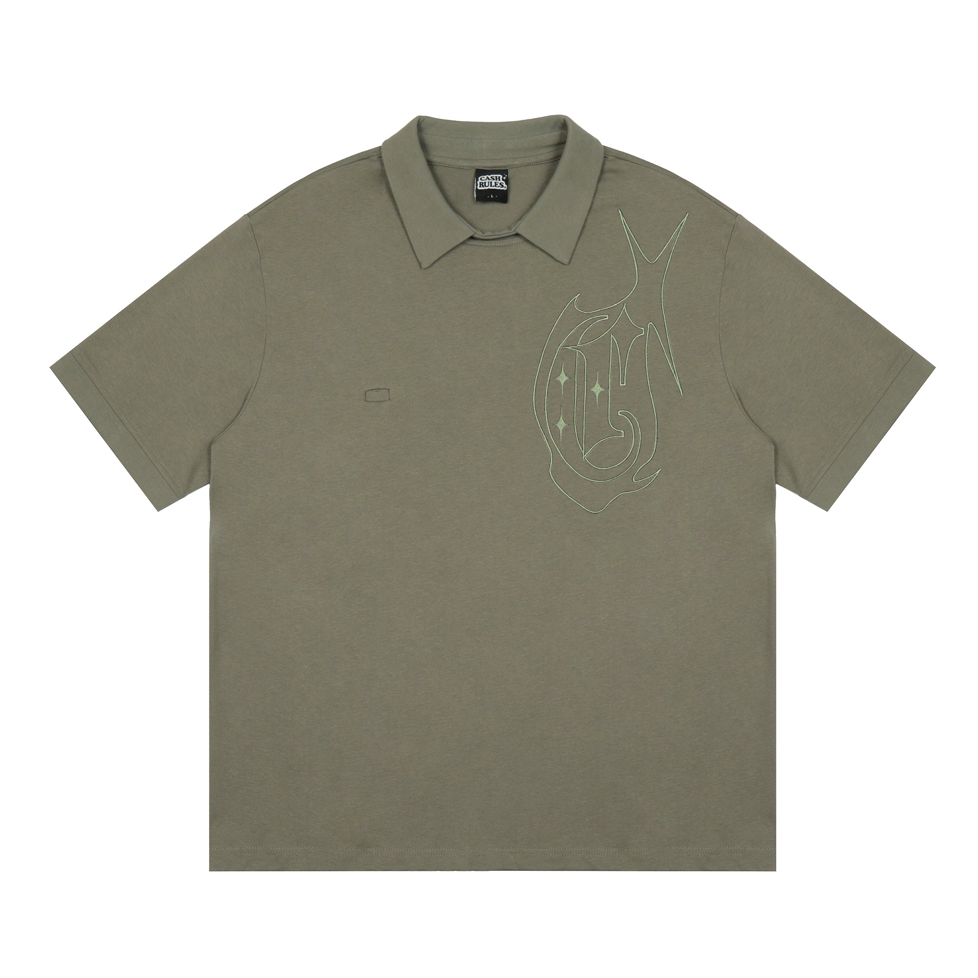 Cashrules Cross Star Logo Embroidered Polo