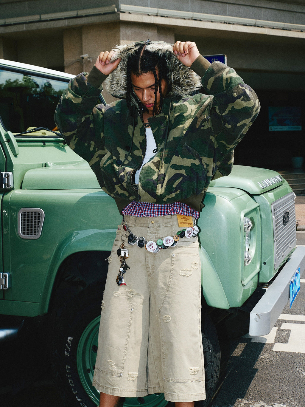 STEEPC Green Camouflage N2B Military Jacket