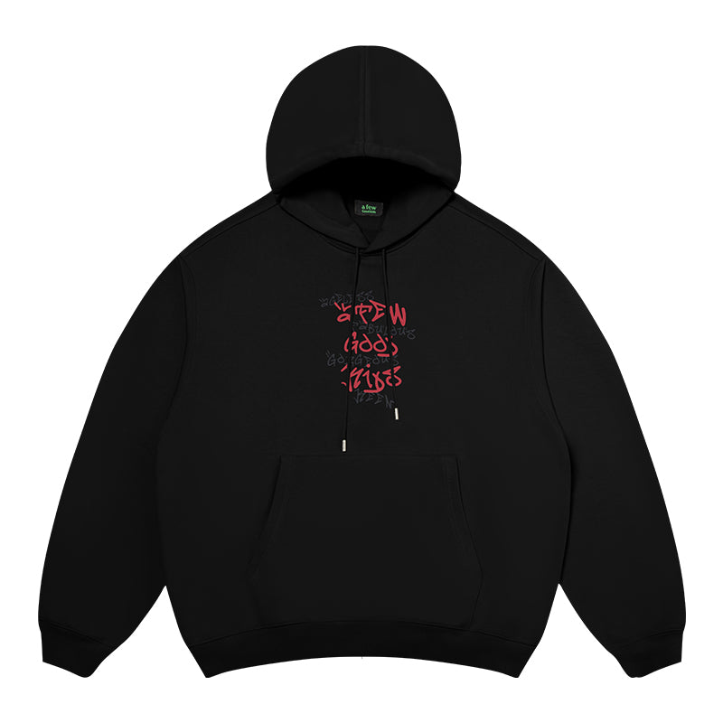 AFGK Graffiti Print Hoodie