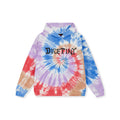 DICETINY Tie Dye Swirl Bone Print Hoodie