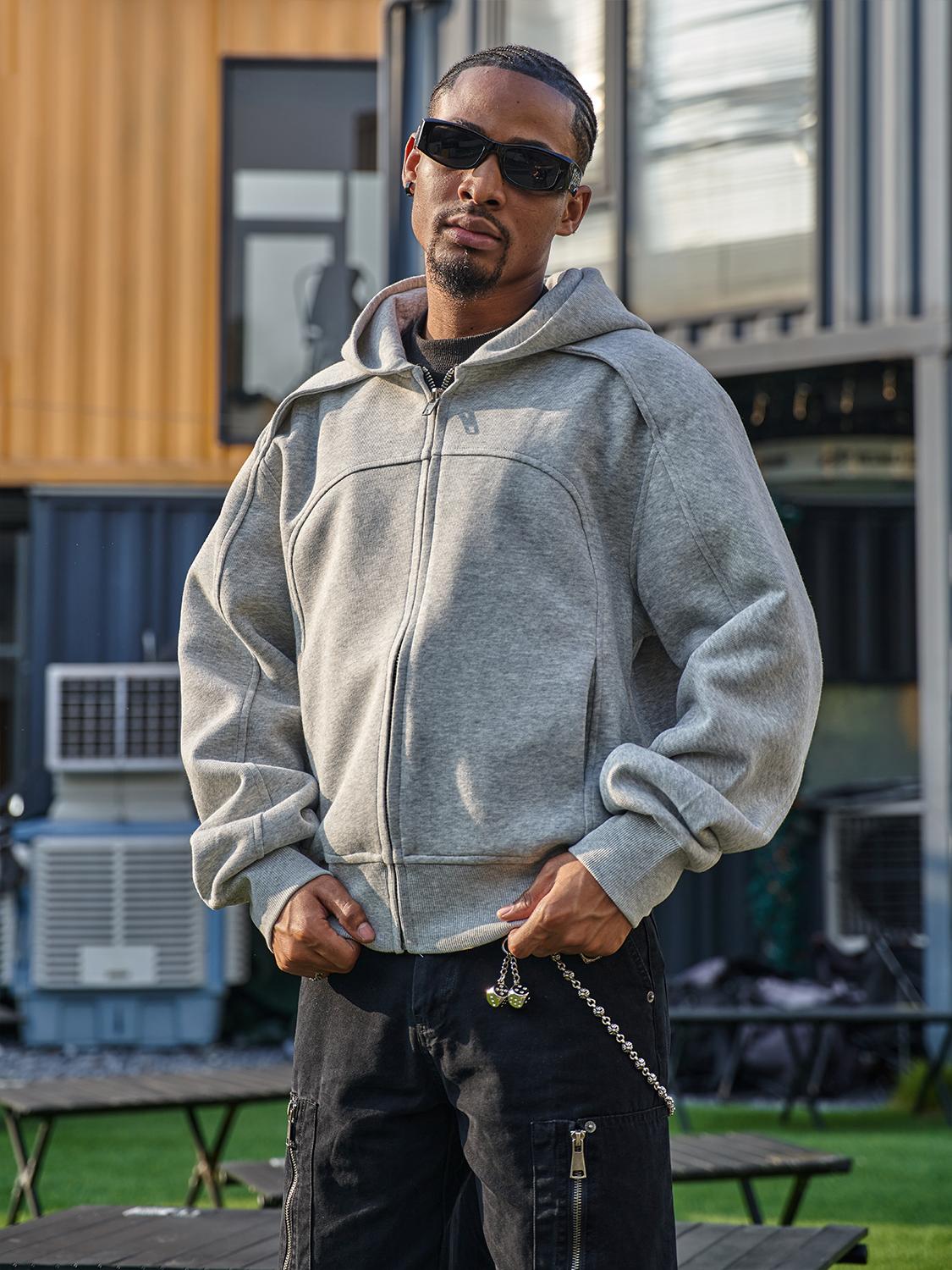 F3F Select Deconstructed Zip Up Hoodie