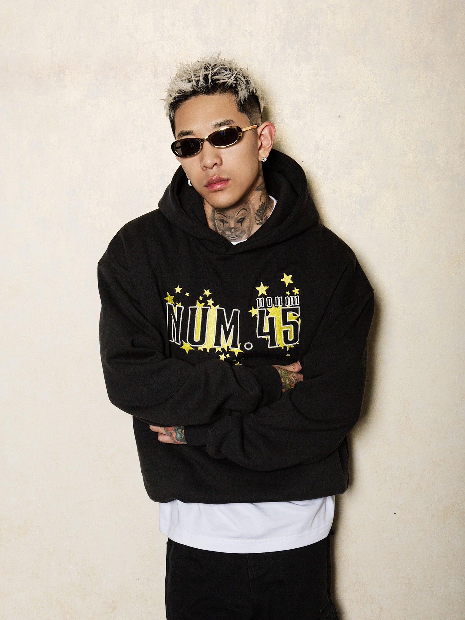 S45 Star Embroidery Hoodie