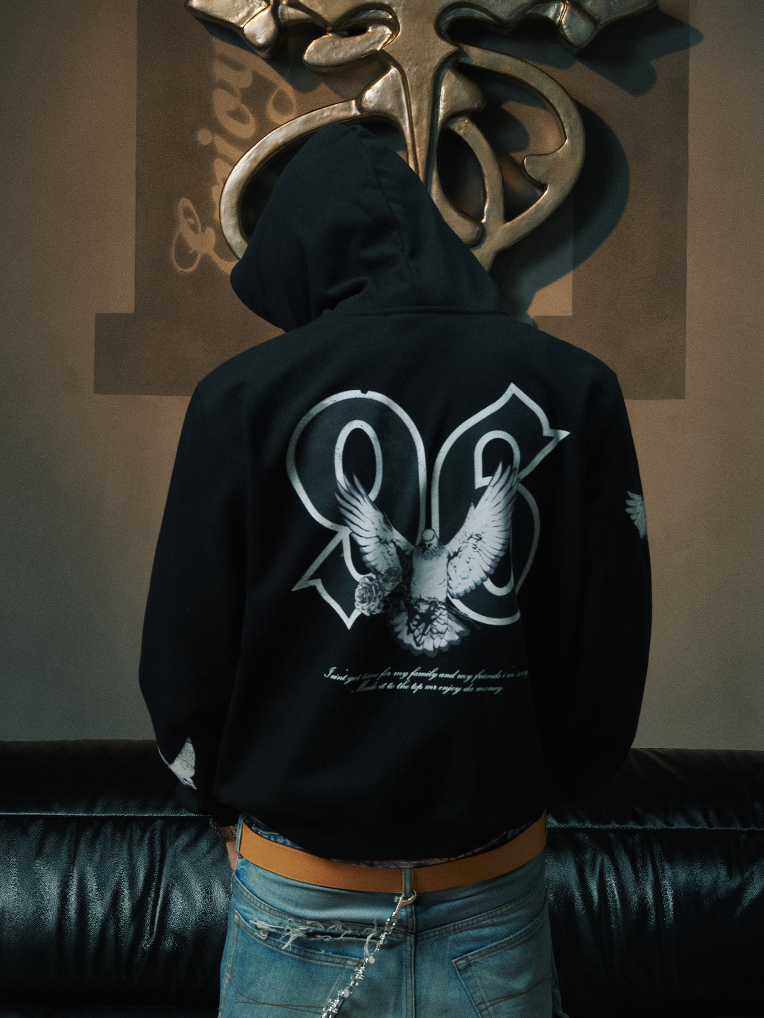 Small Town Kid x MEDM Peace Dove Logo Hoodie