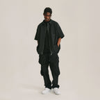 ANTIDOTE Zipper Studded Nylon Shirt