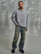 F3F Select Deconstructed Long Sleeve Polo sweatshirt