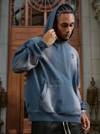 Small Town Kid Double Rivet Pocket Washed Hoodie