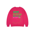 S45 Dotted Line Slogan Knit Sweater