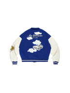 Harsh and Cruel Embroidered stars Clouds Varsity Jacket